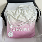 CC ホーボー ミニ 20cm ピンク ホワイト ラムスキン