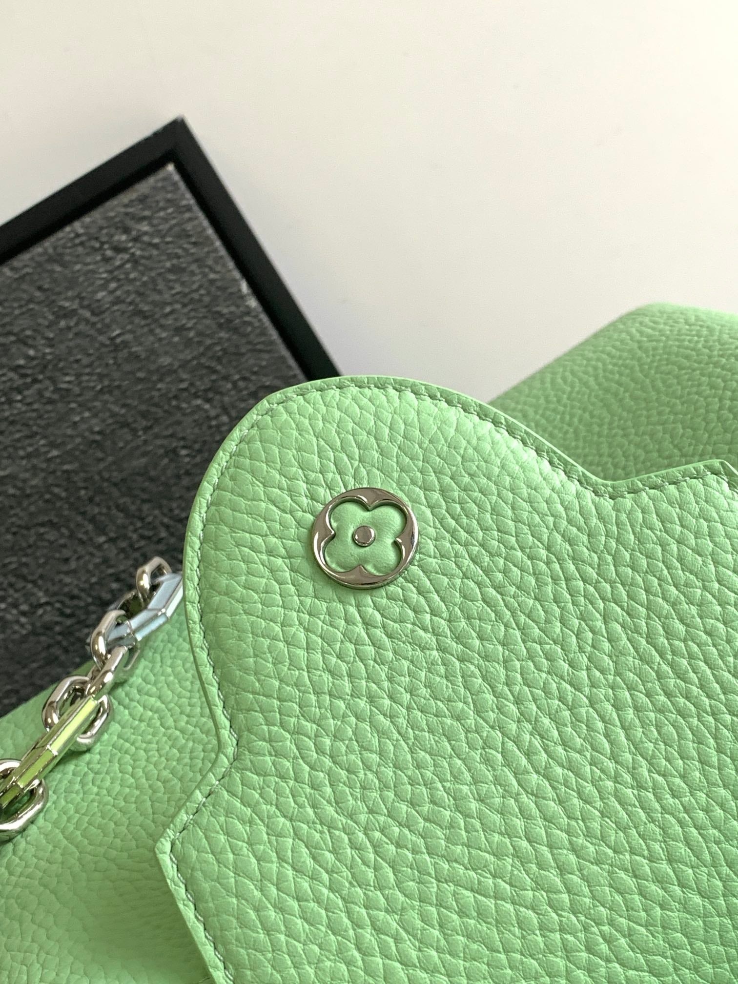 カプシーヌ BB 27 ライトグリーン トリヨンシルバーハードウェア