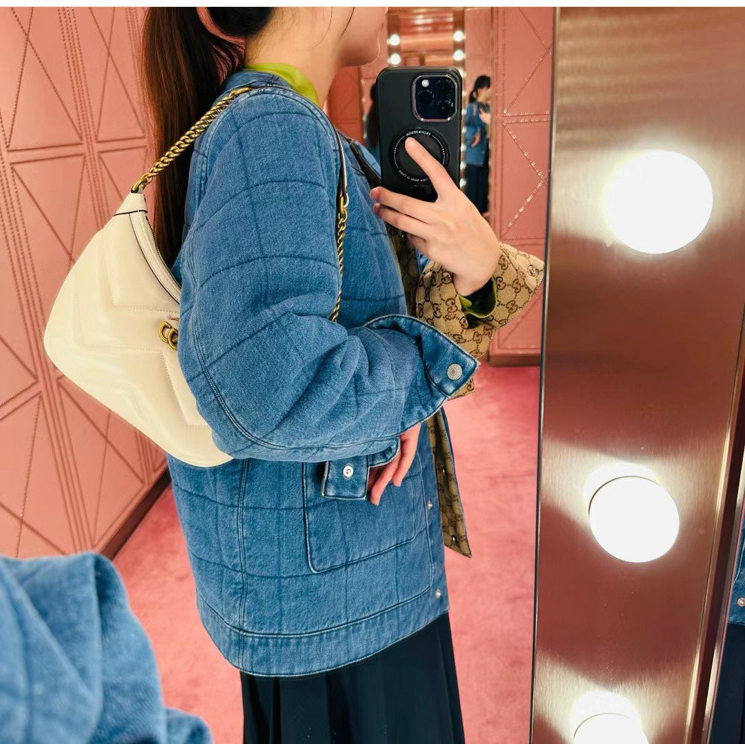 GGスモール 26 マーモント バッグ（ホワイトカーフスキン）