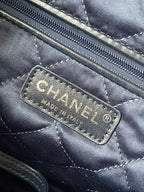 CC ラージ 42 クロスボディバッグ ブルーデニム チェーン付き