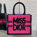 カラフルなキャンバス地のブックトートバッグ 26cm 226509