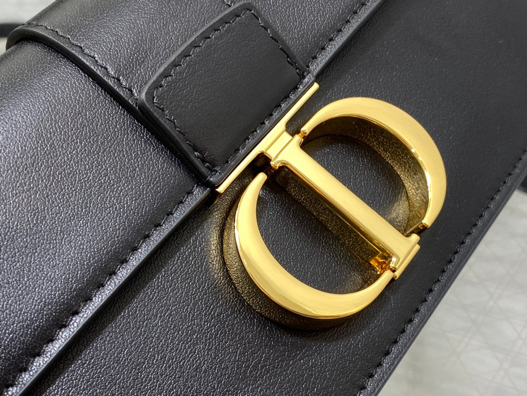 ミス・モンテーニュ ミニバッグ（ブラック シャイニースムースカーフスキン）