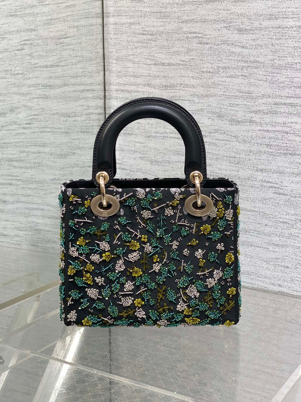 スモール 20 バッグ ブラック ラムスキン シューティングスター刺繍 レディース 226114