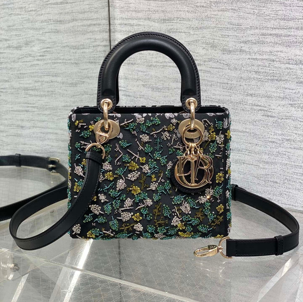 スモール 20 バッグ ブラック ラムスキン シューティングスター刺繍 レディース 226114