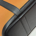 ガーデンパーティー 30cm オレンジミニマムトイレット コットンキャンバス＆ブラックカーフスキン