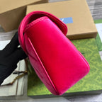 GGマーモント ミディアム 26 バッグ（ブライトピンクベルベット）