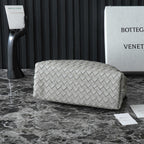 BV MEDIUM ANDIAMO 32CM GREY LAMBSKIN