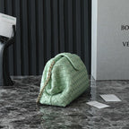 ティーン・ローレン 1980 チェーン付き 31.5 ライトグリーン レザー Ghw 