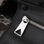 BOTTEGA VENETA 25S DIAGO 22 IN BLACK CALFSKIN SILVER HARDWARE