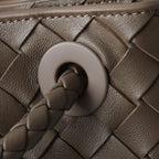 ボッテガ・ヴェネタ 25S ラージ アンディアモ 42 ダークブラウン カーフスキン ゴールド金具