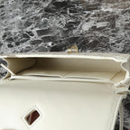 ボッテガ・ヴェネタ 25S アンディアモ ポーチ 19 アイボリー カーフスキン ゴールド金具