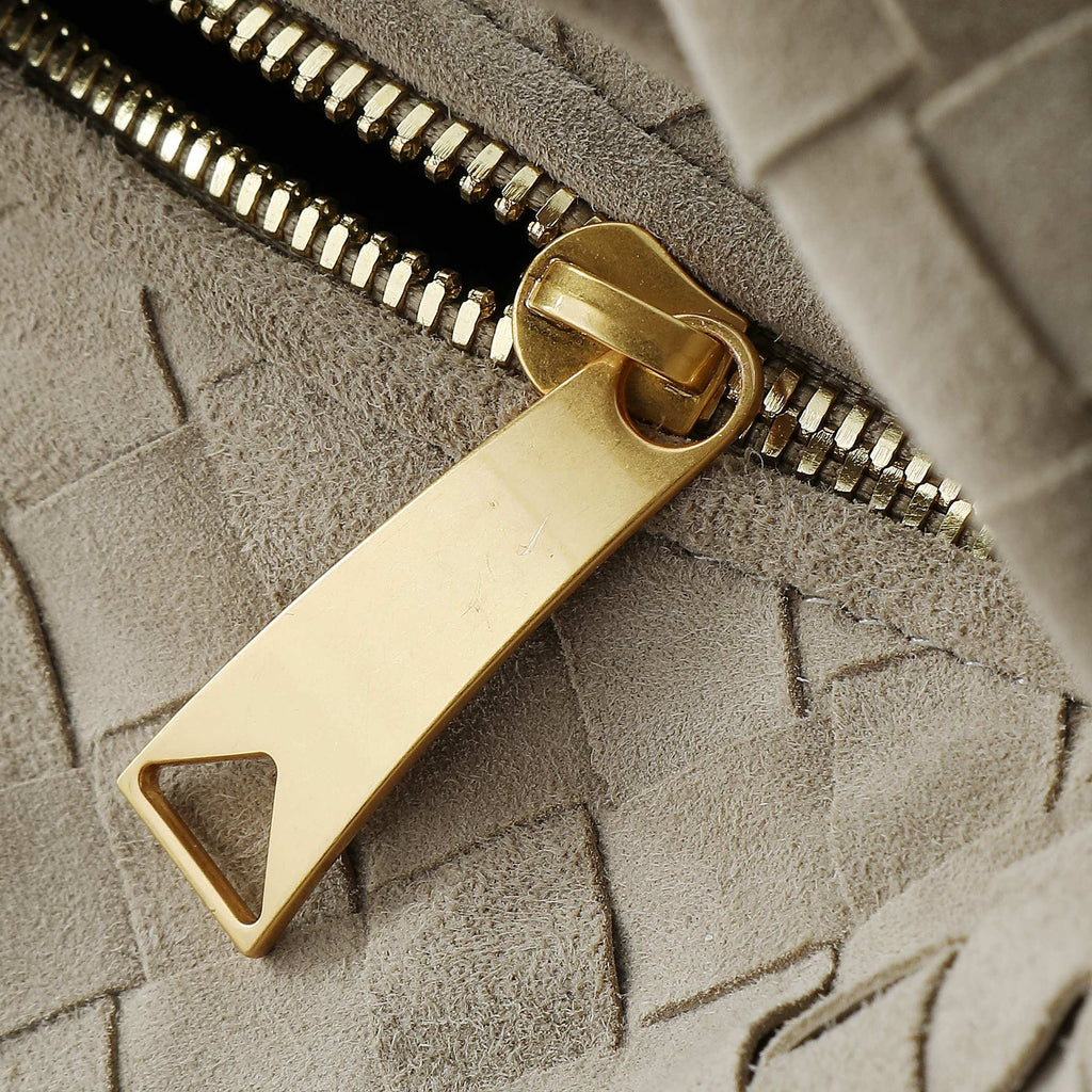 ボッテガ・ヴェネタ 25S ミニ ジョディ 28 ミューテッドトープ スエード ゴールド金具