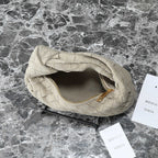 ボッテガ・ヴェネタ 25S ミニ ジョディ 28 ミューテッドトープ スエード ゴールド金具