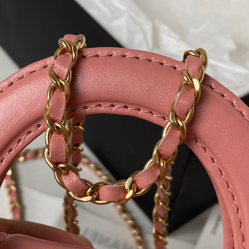 CC ケリー ミニ ショッピングバッグ 12インチ ダークピンク カーフスキン