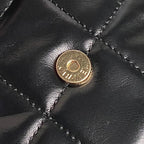 ボウリングバッグ 29インチ ブラック シャイニーカーフスキン ゴールド金具