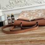 HERBAG ZIP 31 LAQUERED BAG IN OFF-WHITE MIX YELLOW H PLUME CANVAS