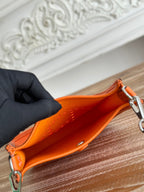 ミニ ネオ 17 エブリン バッグ（ファイヤーオレンジ キャンバス＆カーフスキン）