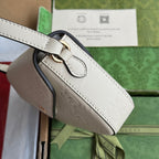 スーパーミニショルダーバッグ 21 ホワイトエンボスカーフスキン