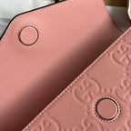 スーパーミニショルダーバッグ 21 バレリーナピンク エンボスカーフスキン