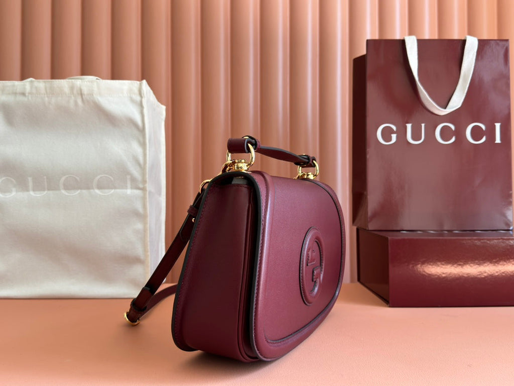 ブロンディ ラージトップハンドルバッグ 32インチ ロッソ アンコラ レッドカーフスキン