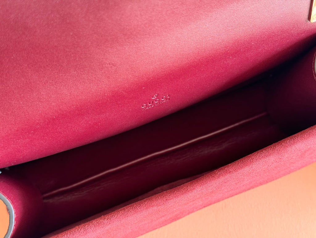 ディオニュソス ミディアム ショルダーバッグ 27.5インチ ロッソ アンコラ レッド GGスエード