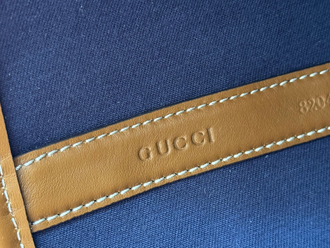 ラージ TOTISSIMA リバーシブルトートバッグ 30.5インチ ダークブルーデニム 片面グレースエード