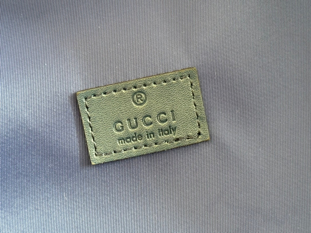 BACKPACK 40 IN BEIGE AND BROWN CANVAS BLUE SNAKE EMBROIDERY