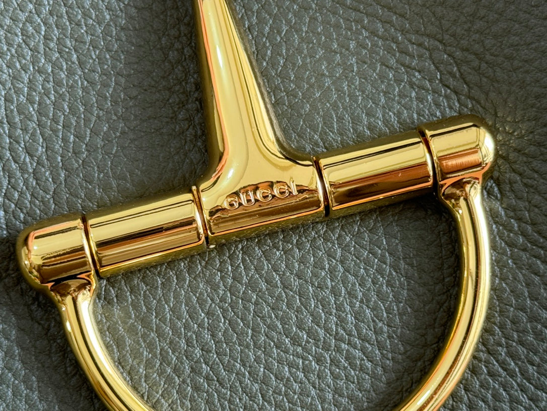 SOFTBIT MAXI SHOULDER BAG 46 IN DARK GREEN GRAINY LAMBSKIN