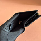 GG MARMONT SMALL WALLET 11 BLACK IN CALFSKIN