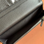 LONG CARD 19 BLACK IN CALFSKIN CASE WITH GUCCI LOGO