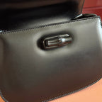 グッチ バンブー ミニバッグ 21 フルブラック カーフスキン