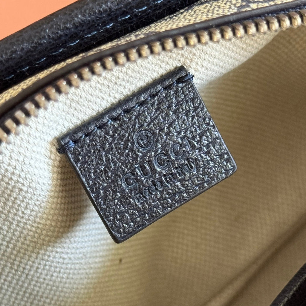 グッチ ミニバッグ 22 ブラック インターロッキングG キャンバス