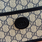 グッチ ミニバッグ 22 ブラック インターロッキングG キャンバス