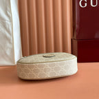 GG SUPREME SHOULDER BAG 22 CREAM IN CANVAS GOLD HARDWARE