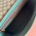 グッチ 25S オフィディア スモールバッグ 28 ベージュキャンバス＆ブラウンカーフスキン