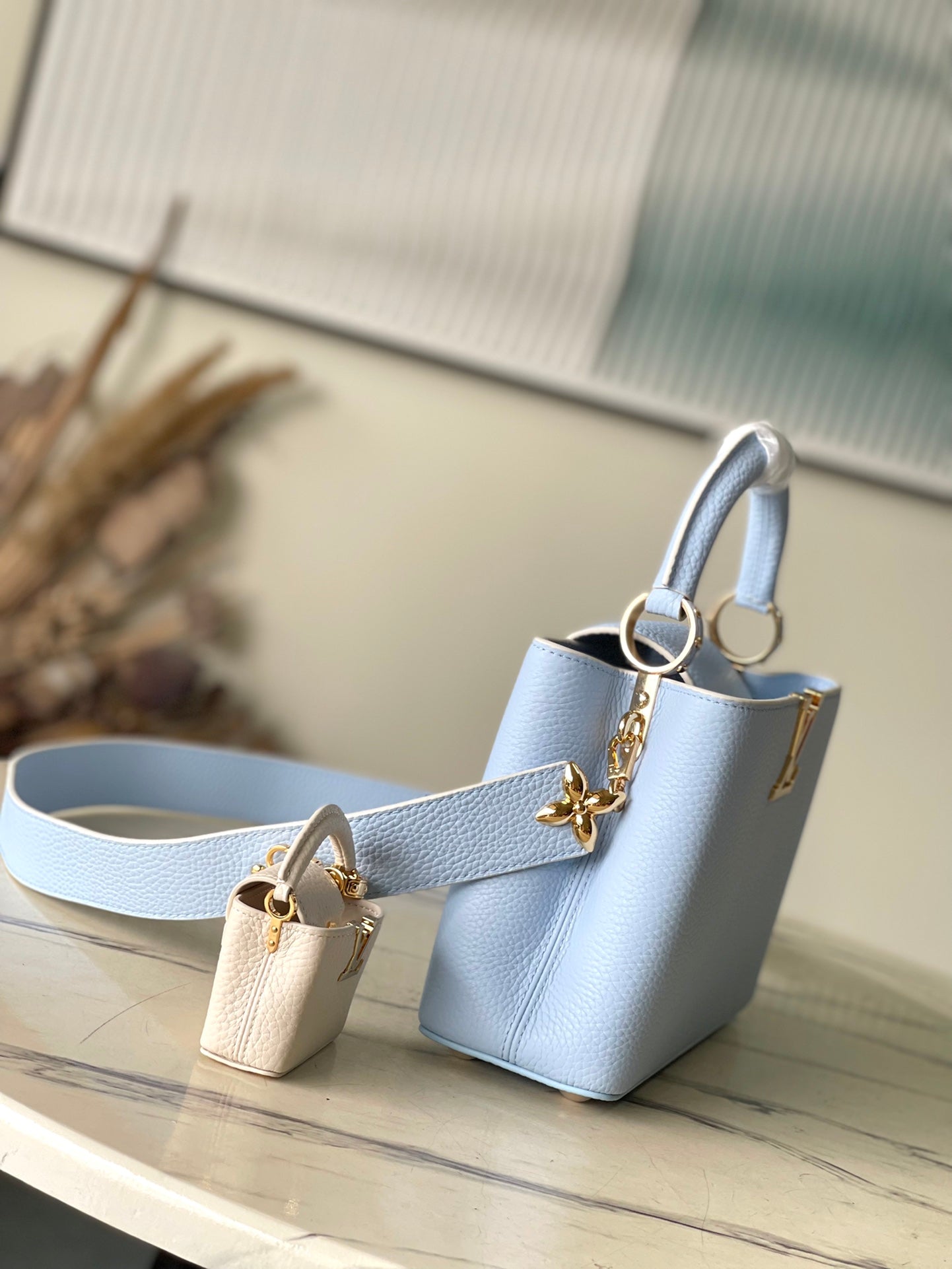 カプシーヌ BB 26 キャンディブルー トリヨンゴールドハードウェア