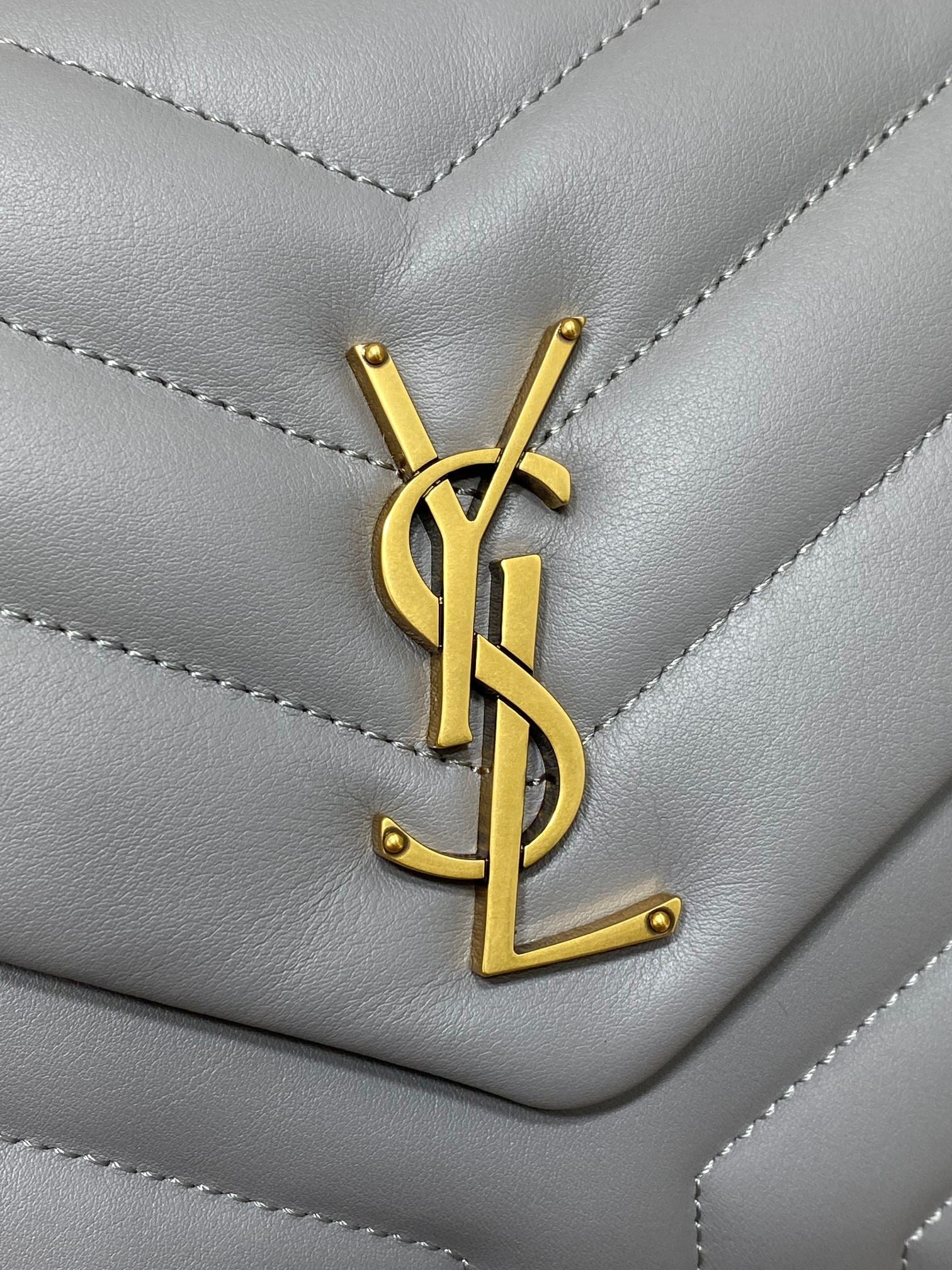 ルル スモール 25インチ アッシュブルー ラムスキン ゴールド金具