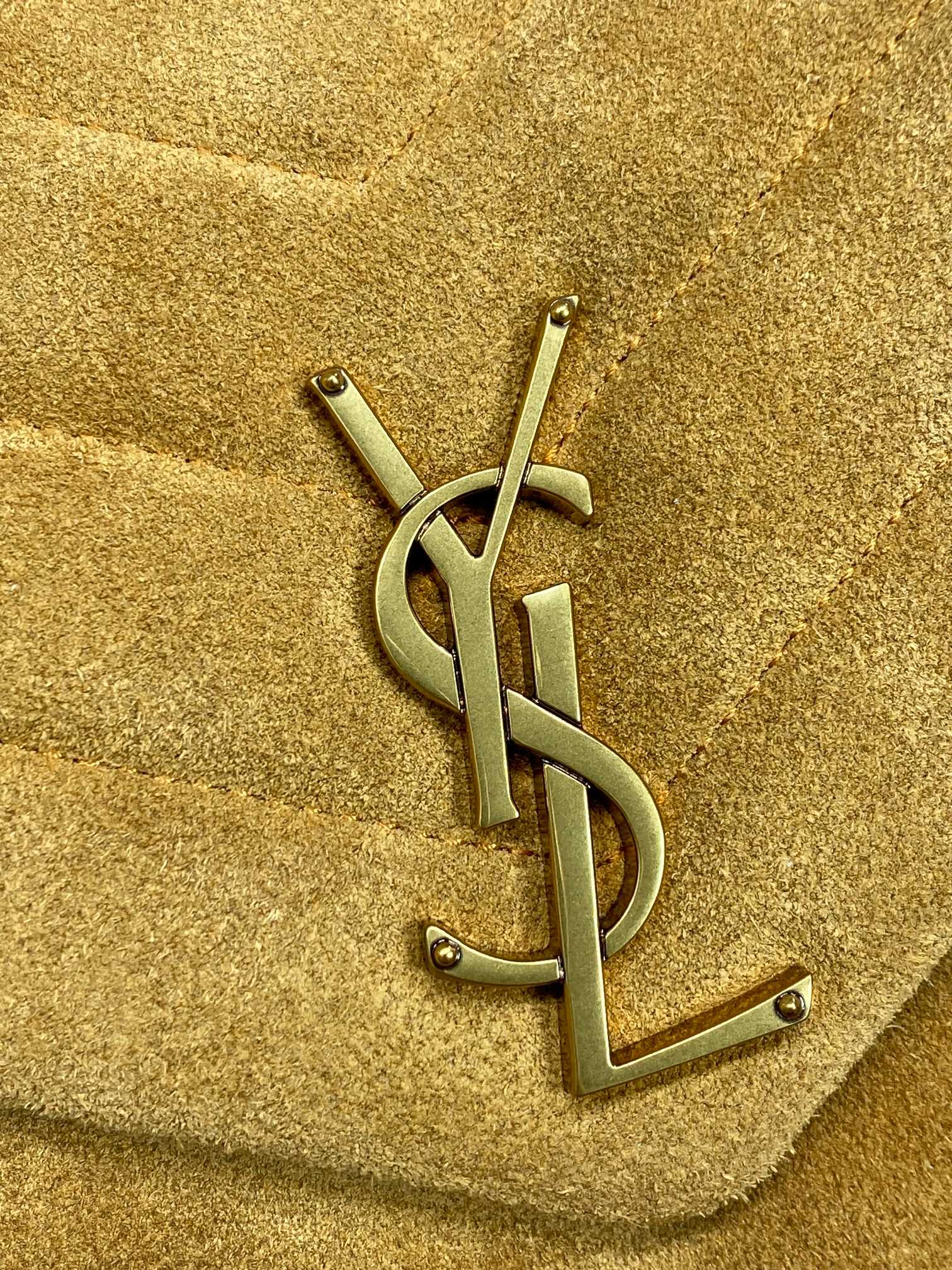 ルル スモール 25インチ ピーナッツブラウン スエード 銅製金具