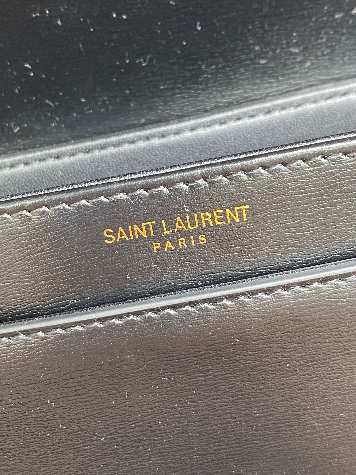 SOLFERINO SMALL SATCHEL 19 IN BLACK CALFSKIN GOLD HARDWARE