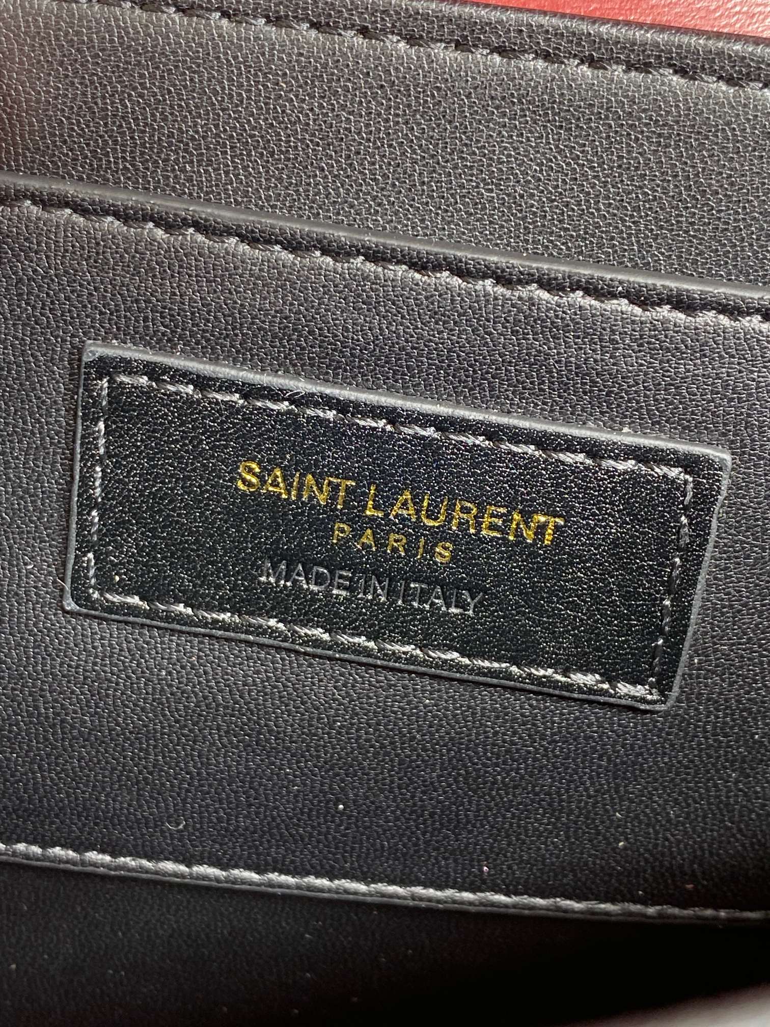 ソルフェリーノ スモールサッチェル 19インチ スカーレットレッド カーフスキン ゴールド金具