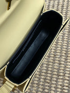 ソルフェリーノ スモールサッチェル 19インチ カナリーイエロー カーフスキン ゴールド金具