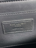 SOLFERINO SMALL SATCHEL 23 IN CERULEAN BLUE CALFSKIN GOLD HARDWARE