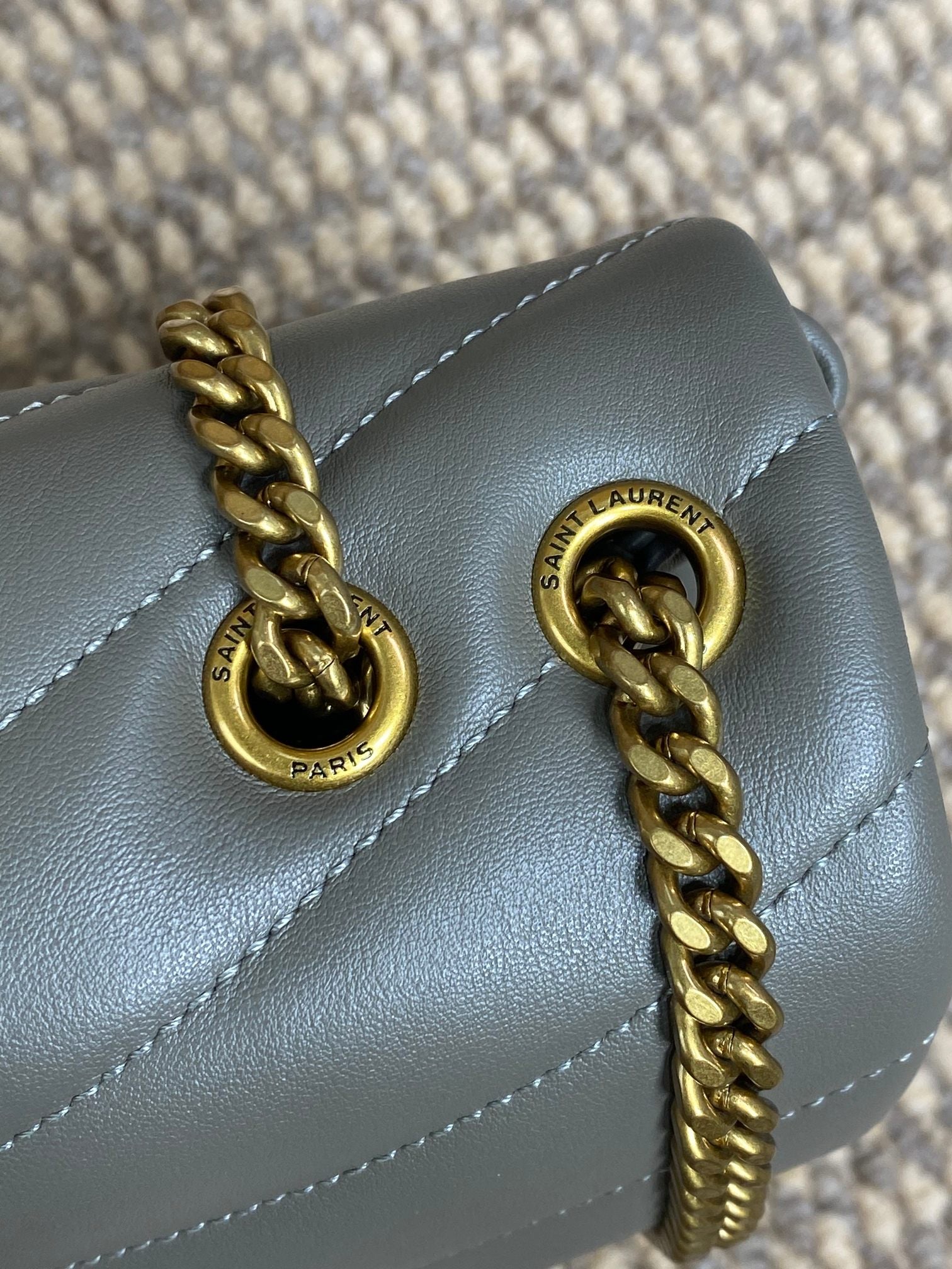 ルル スモール 25 ショルダーバッグ ダークグリーン ラムスキン ゴールド金具