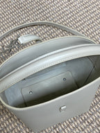 LE 37 スモールバケットバッグ 20インチ ホワイトカーフスキン シルバー金具