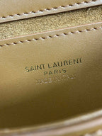 VOLTAIRE TOP HANDLE IN BOX 21 IN TAWNY BROWN CALFSKIN GOLD HARDWARE