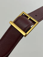 LE 5 À 7 ラージ サプル 31 ワインレッド グレインカーフスキン