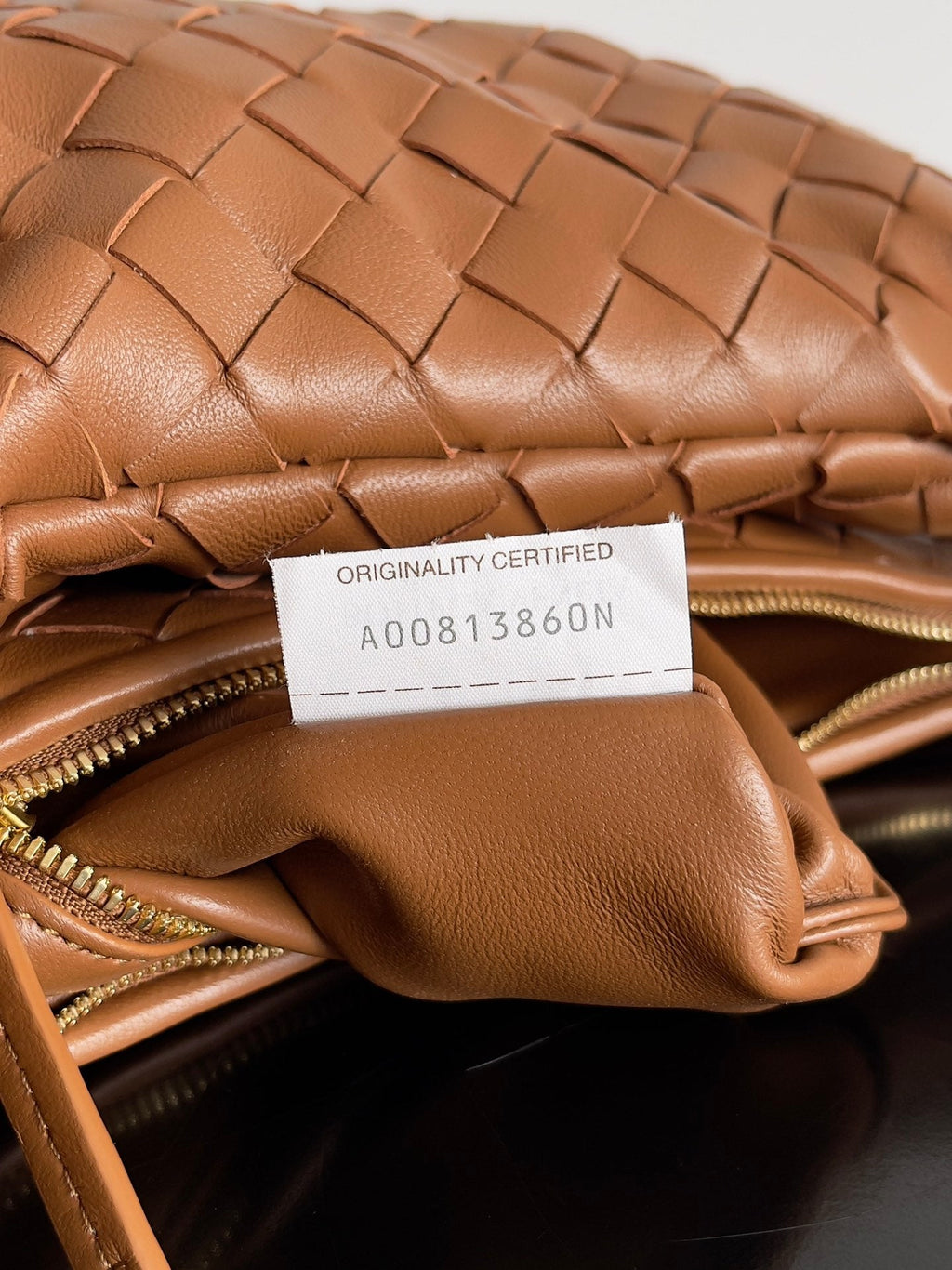 ミディアム ジェメリ ショルダーバッグ 36 ブラウン ラムスキン