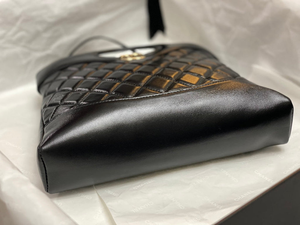 CCミニ23 ショッピングバッグ（ブラックカーフスキン）