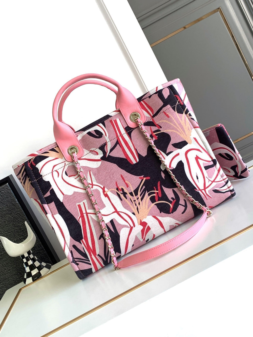 CCクラシック ラージ 38 トートバッグ（ライトピンクミックス カラフルキャンバス）