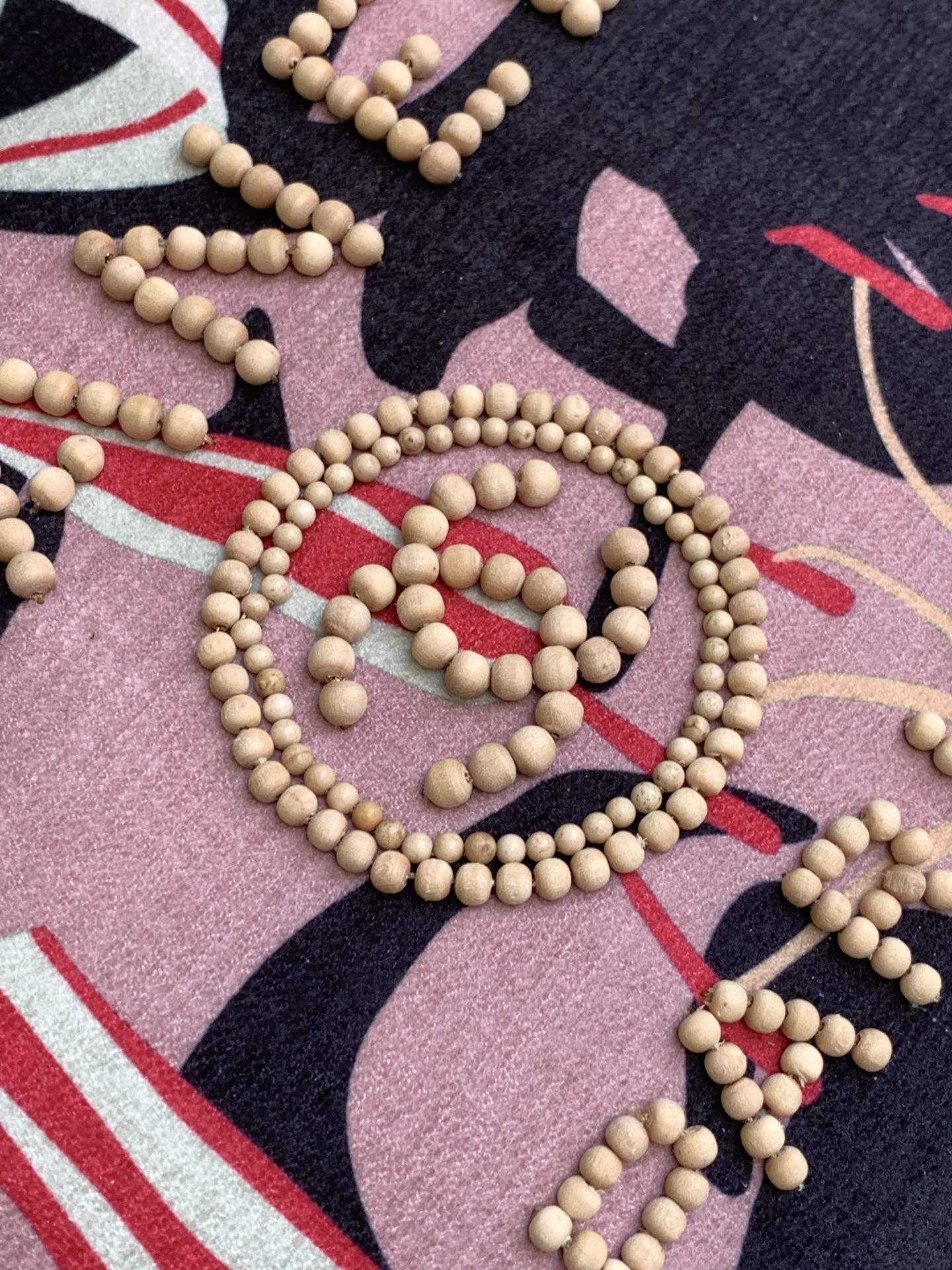 CC CLASSIC LARGE 38 TOTE IN LIGHT PINK MIX COLORFUL CANVAS